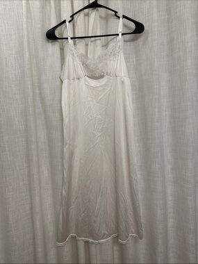 Vintage Bridal Wedding Lace-Trim Slip Lingerie